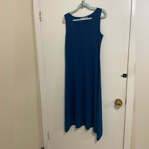 Elegant Blue Sleeveless maxi  Dress Susan Graver size medium